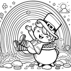 coloriage Leprechaun en ligne pour enfant