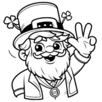 coloriage Leprechaun a colorier en ligne gratuitement