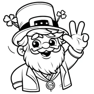 coloriage Leprechaun a colorier en ligne gratuitement