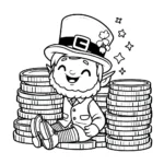 coloriage Leprechaun à imprimer pour enfant de 4 ans