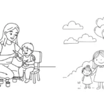 coloriage Maman à imprimer gratuitement