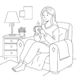 coloriage Maman educatif pour enfant