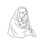 coloriage Maman à imprimer pour enfant de 9 ans