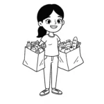 coloriage Maman à imprimer gratuitement pdf