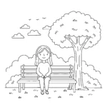 coloriage Maman pour enfant de 5 ans