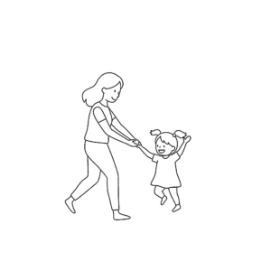 coloriage Maman pour enfant de 4 ans