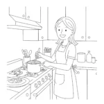 coloriage Maman à imprimer gratuit