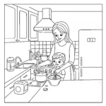 coloriage Maman gratuit en ligne