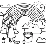 coloriage Maman à imprimer pour enfant de 8 ans