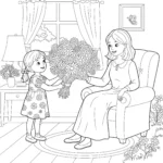coloriage Maman gratuit
