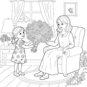 coloriage Maman gratuit