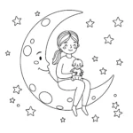 coloriage Maman à imprimer pour enfant de 2 ans