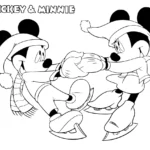 coloriage Mickey et Minnie pour bebe a imprimer