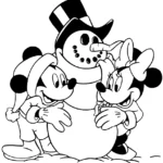 coloriage Mickey et Minnie pour enfant à imprimer