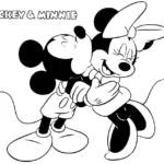 coloriage Mickey et Minnie en ligne
