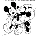 coloriage Mickey et Minnie a telecharger