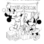 coloriage Mickey et Minnie gratuit a imprimer
