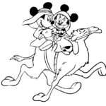 a imprimer coloriage Mickey et Minnie gratuit