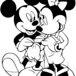 coloriage Mickey et Minnie gratuit a imprimer