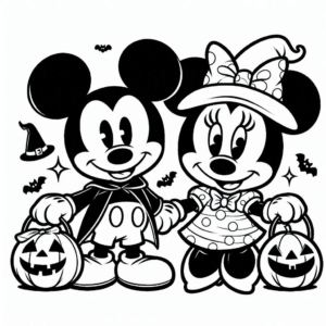 coloriage Mickey et Minnie et dessins