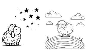 coloriage Mouton pour enfant de à imprimer