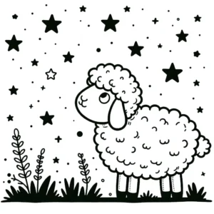 coloriage Mouton à imprimer pdf gratuit