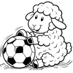 coloriage Mouton a imprimer gratuit