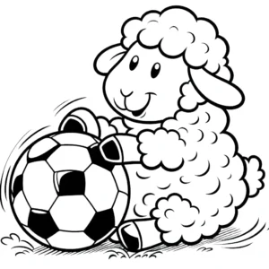 coloriage Mouton a imprimer gratuit