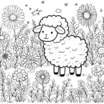 coloriage Mouton a dessiner en ligne