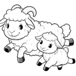 coloriage Mouton a dessiner et imprimer