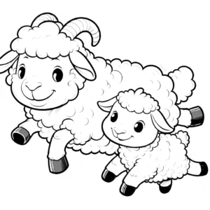 coloriage Mouton a dessiner et imprimer