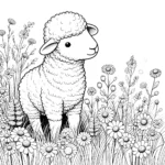 coloriage Mouton a imprimer