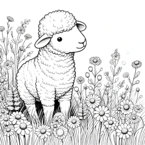 coloriage Mouton a imprimer