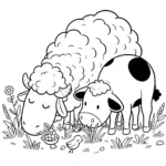 imprimer coloriage Mouton