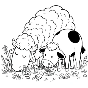 imprimer coloriage Mouton