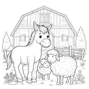 coloriage Mouton gratuit a imprimer
