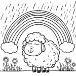 coloriage Mouton a dessiner en ligne