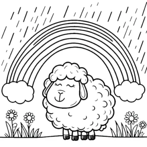 coloriage Mouton a dessiner en ligne