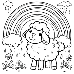 coloriage Mouton a imprimer
