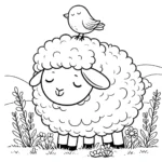 coloriage Mouton à imprimer pour enfant de 10 ans