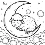 coloriage Mouton pour enfant de à imprimer
