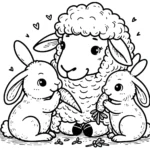 imprimer coloriage Mouton gratuit