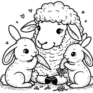 imprimer coloriage Mouton gratuit