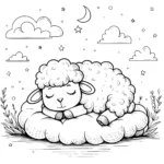 coloriage Mouton pour enfant de 10 ans