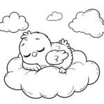 imprimer coloriage Poussin