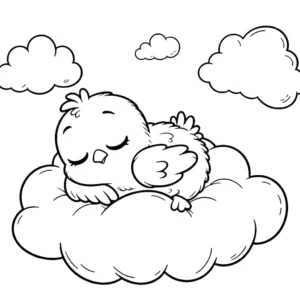 imprimer coloriage Poussin