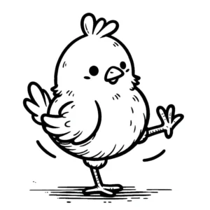 coloriage Poussin à imprimer pour enfants