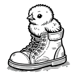 coloriage Poussin a telecharger