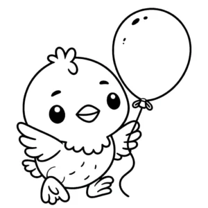 imprimer coloriage Poussin