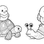 coloriage Poussin à imprimer pour enfant de 9 ans